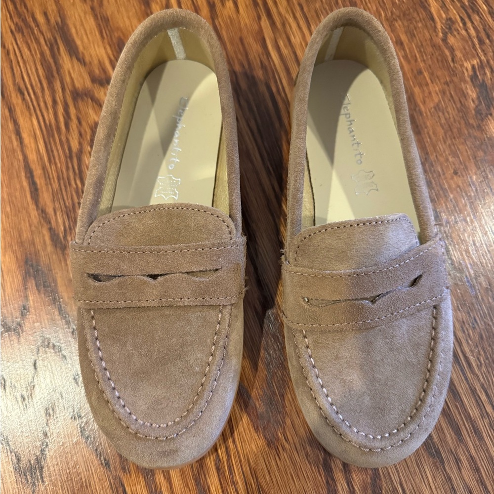 Elephantito Tan Kids Dress Loafers - Picture 5 of 10